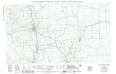 Western Australia Department of Biodiversity, Conservation and Attractions (DBCA) COG Series Map 1841-23: Northampton and Nolba digital map