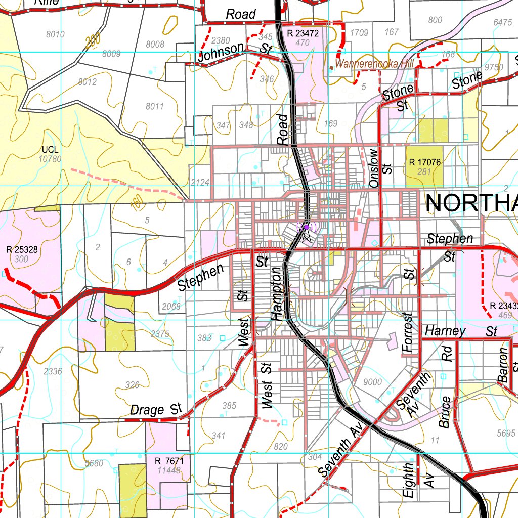 COG Series Map 1841-23: Northampton and Nolba by Western Australia ...