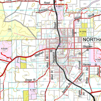 Western Australia Department of Biodiversity, Conservation and Attractions (DBCA) COG Series Map 1841-23: Northampton and Nolba digital map