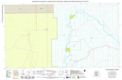 Western Australia Department of Biodiversity, Conservation and Attractions (DBCA) COG Series Map 1943-23: Glasses Bore and Bompas digital map