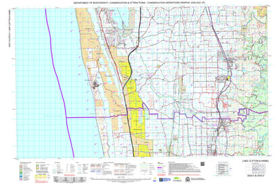 Western Australia Department of Biodiversity, Conservation and Attractions (DBCA) COG Series Map 2032-23: Lake Clifton and Hamel digital map