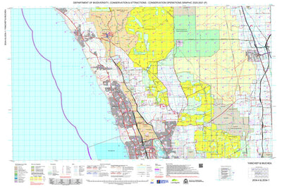 Western Australia Department of Biodiversity, Conservation and Attractions (DBCA) COG Series Map 2034-14: Yanchep and Muchea digital map