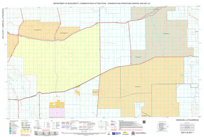 Western Australia Department of Biodiversity, Conservation and Attractions (DBCA) COG Series Map 2037-14: Herschell and Pinjarrega digital map