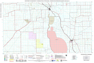 Western Australia Department of Biodiversity, Conservation and Attractions (DBCA) COG Series Map 2038-14: Dookanooka and Carnamah digital map