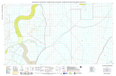 Western Australia Department of Biodiversity, Conservation and Attractions (DBCA) COG Series Map 2041-14: Tallering and Bedinga digital map