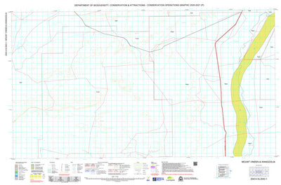 Western Australia Department of Biodiversity, Conservation and Attractions (DBCA) COG Series Map 2043-14: Mount Vinden and Wangoolia digital map