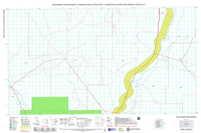 Western Australia Department of Biodiversity, Conservation and Attractions (DBCA) COG Series Map 2043-23: Yallalong and Billabalong digital map