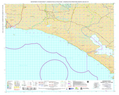 Western Australia Department of Biodiversity, Conservation and Attractions (DBCA) COG Series Map 2128-23: Gardner River Wainbup and Chatham digital map