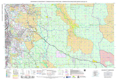 Western Australia Department of Biodiversity, Conservation and Attractions (DBCA) COG Series Map 2133-14: Kelmscott and Beraking digital map