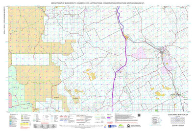Western Australia Department of Biodiversity, Conservation and Attractions (DBCA) COG Series Map 2233-14: Coolaring and Beverley digital map