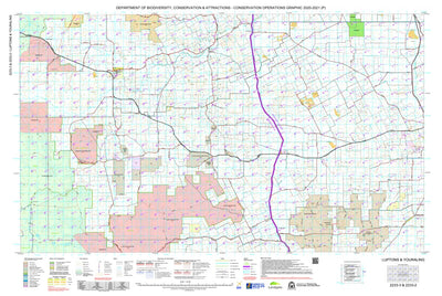 Western Australia Department of Biodiversity, Conservation and Attractions (DBCA) COG Series Map 2233-23: Luptons and Youraling digital map