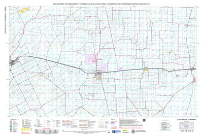 Western Australia Department of Biodiversity, Conservation and Attractions (DBCA) COG Series Map 2334-14: Cunderdin and Tammin digital map