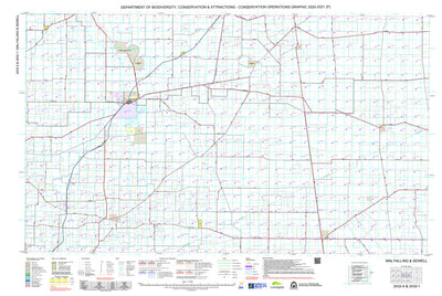 Western Australia Department of Biodiversity, Conservation and Attractions (DBCA) COG Series Map 2432-14: Malyalling and Sewell digital map