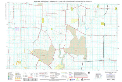Western Australia Department of Biodiversity, Conservation and Attractions (DBCA) COG Series Map 2629-14: Cowalellup and Peniup digital map