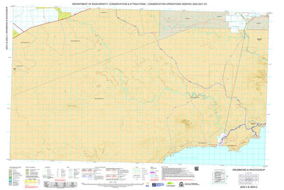 Western Australia Department of Biodiversity, Conservation and Attractions (DBCA) COG Series Map 2830-23: Drummond and Whoogarup digital map
