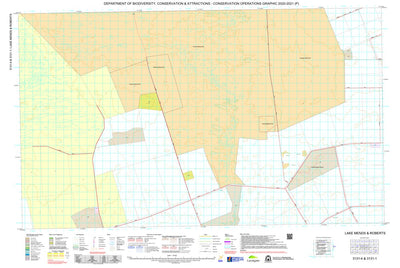 Western Australia Department of Biodiversity, Conservation and Attractions (DBCA) COG Series Map 3131-14: Lake Mends and Roberts digital map