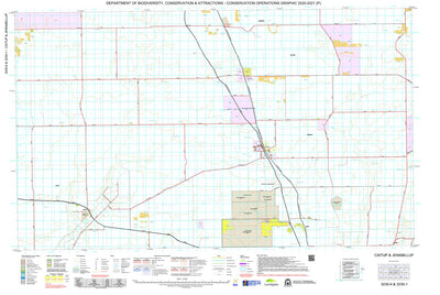 Western Australia Department of Biodiversity, Conservation and Attractions (DBCA) COG Series Map 3230-14: Caitup and Jenabillup digital map