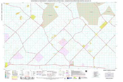 Western Australia Department of Biodiversity, Conservation and Attractions (DBCA) COG Series Map 3330-14: Bandy Creek and Henry digital map