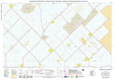 Western Australia Department of Biodiversity, Conservation and Attractions (DBCA) COG Series Map 3430-14: Neridup and Lilliecrona digital map