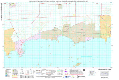 Western Australia Department of Biodiversity, Conservation and Attractions (DBCA) COG Series Map 3430-23: Orleans and Mungliginup digital map