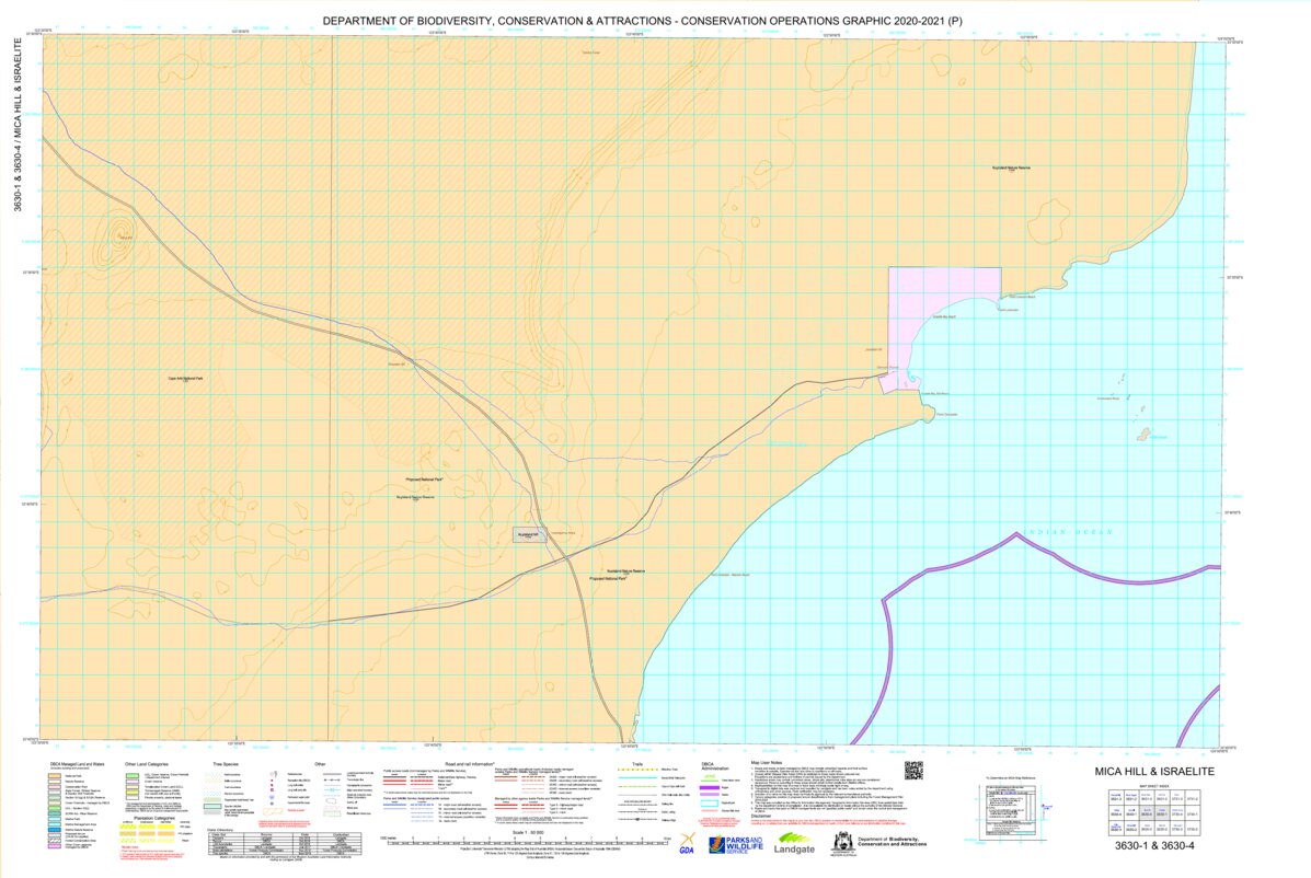 COG Series Map 3630-14: Mica Hill and Israelite by Western Australia ...