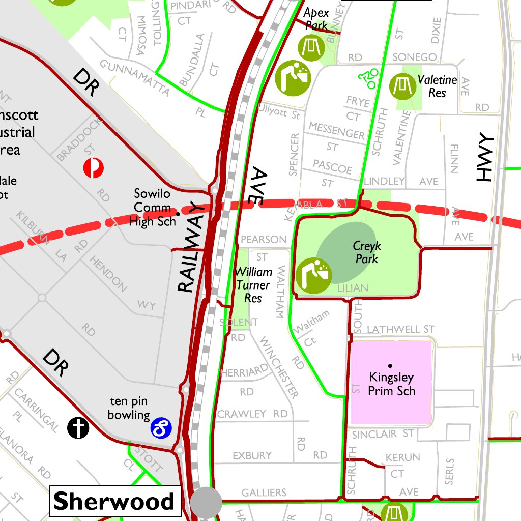 City of Armadale - Walk, wheel, ride. Map by Western Australia ...