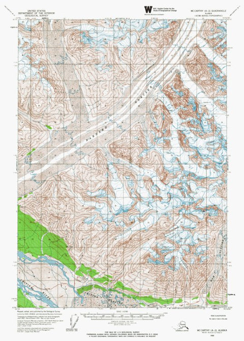 Western Michigan University AK-MCCARTHY A2: Authoritative US Topos 1959 digital map