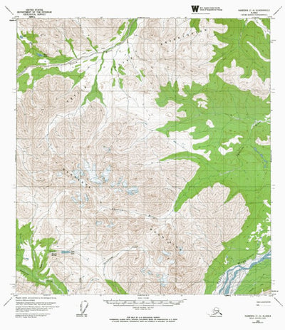 Western Michigan University AK-NABESNA C4: Authoritative US Topos 1960 digital map