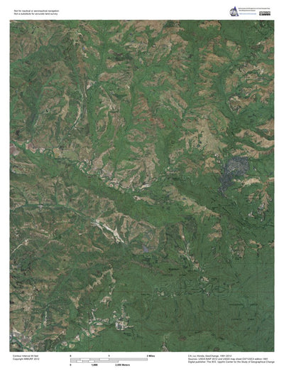Western Michigan University CA-La Honda: GeoChange 1991-2012 digital map