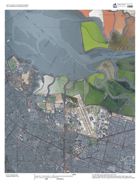 Western Michigan University CA-Mountain View: GeoChange 1991-2012 digital map