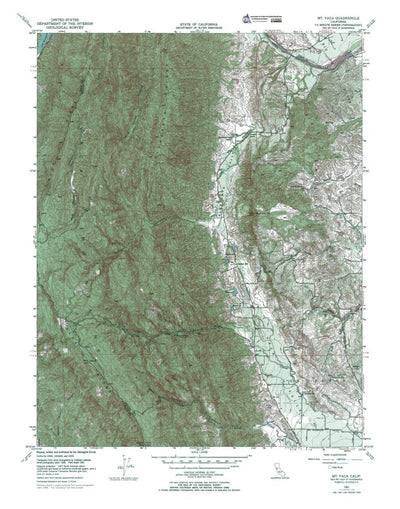 Western Michigan University CA-Mt Vaca-Authoritative US Topos 1951 digital map