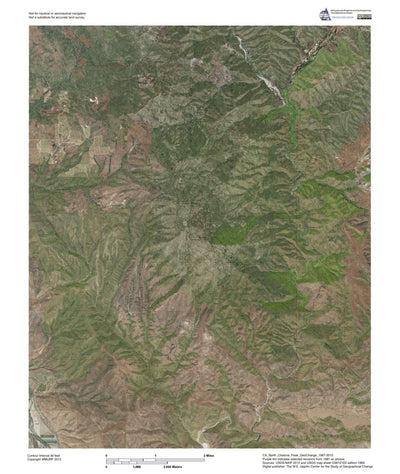 Western Michigan University CA-North Chalone Peak: GeoChange 1967-2012 digital map