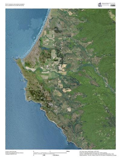 Western Michigan University CA-Point Arena: GeoChange 1957-2012 digital map