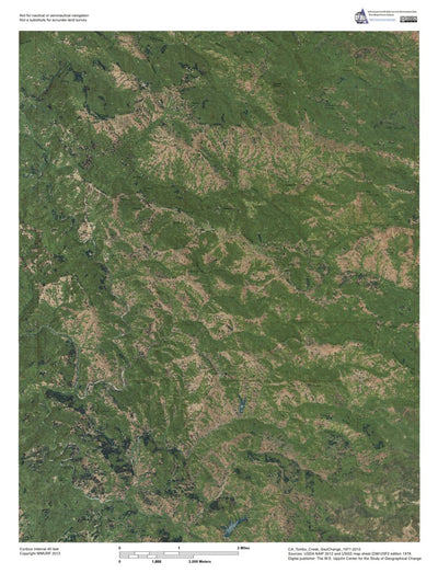 Western Michigan University CA-Tombs Creek: GeoChange 1971-2012 digital map