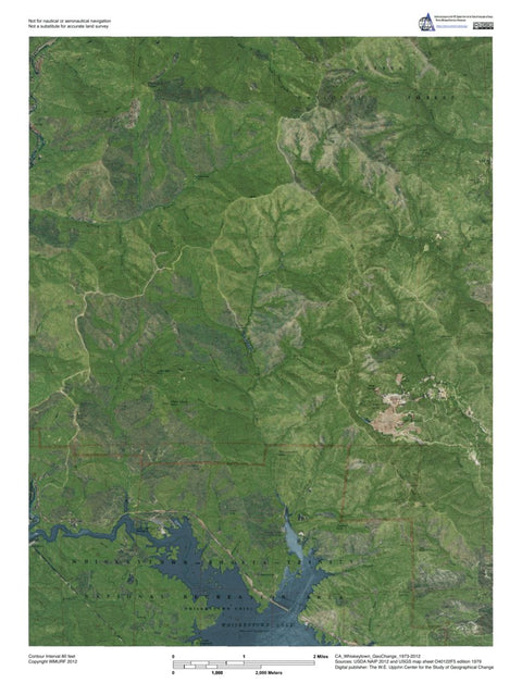 Western Michigan University CA-Wiskeytown: GeoChange 1973-2012 digital map