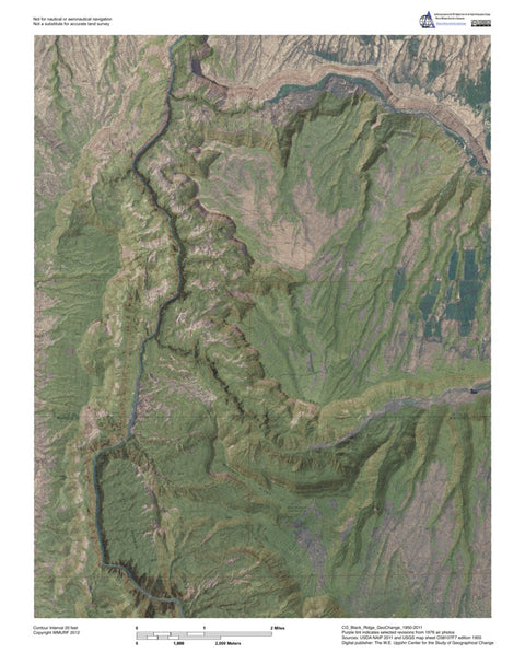 Western Michigan University CO-Black Ridge: GeoChange 1950-2011 digital map