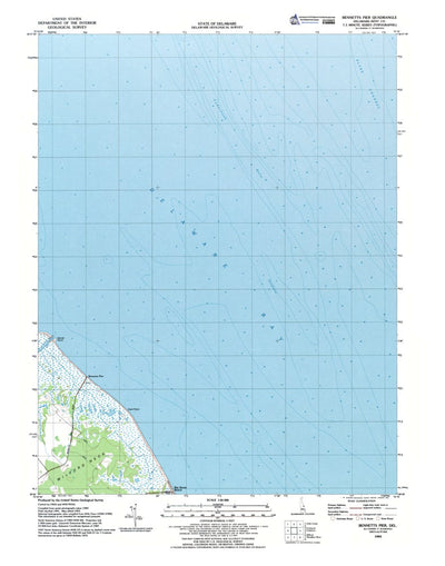 Western Michigan University DE-Bennetts Pier: Authoritative US Topos 1993 digital map