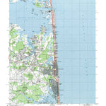 Western Michigan University DE-Bethany Beach: Authoritative US Topos 1984 digital map