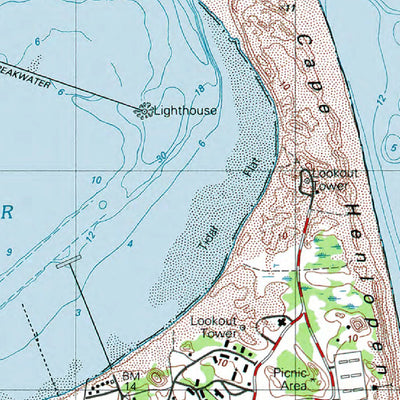 Western Michigan University DE-NJ-Cape Henlopen: Authoritative US Topos 1984 digital map