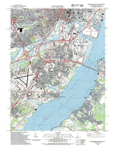 Western Michigan University DE-NJ-Wilmington South: Authoritative US Topos 1993 digital map