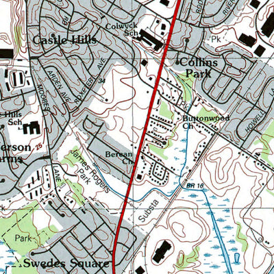 Western Michigan University DE-NJ-Wilmington South: Authoritative US Topos 1993 digital map