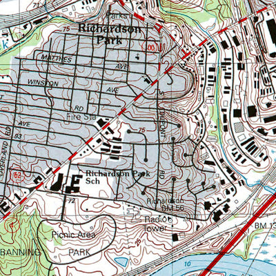 Western Michigan University DE-NJ-Wilmington South: Authoritative US Topos 1993 digital map