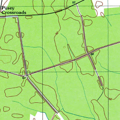 Western Michigan University DE-Trap Pond: Authoritative US Topos 1992 digital map