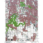 Western Michigan University IL-IN-Calumet City: Authoritative US Topos 1991 digital map