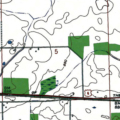 Western Michigan University IN-Butler West: Authoritative US Topos 1992 digital map