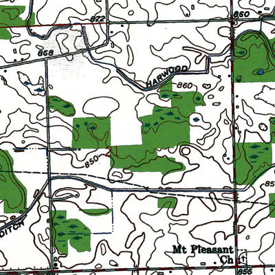 Western Michigan University IN-Butler West: Authoritative US Topos 1992 digital map