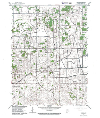 Western Michigan University IN-Gifford: Authoritative US Topos 1962 digital map