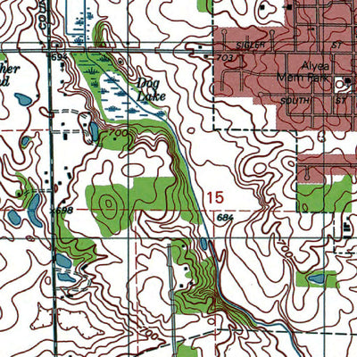 Western Michigan University IN-Hebron: Authoritative US Topos 1992 digital map