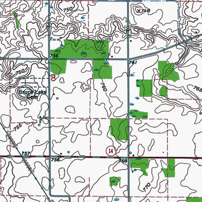 Western Michigan University IN-Kewanna: Authoritative US Topos 1962 digital map