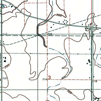 Western Michigan University IN-St John: Authoritative US Topos 1992 digital map